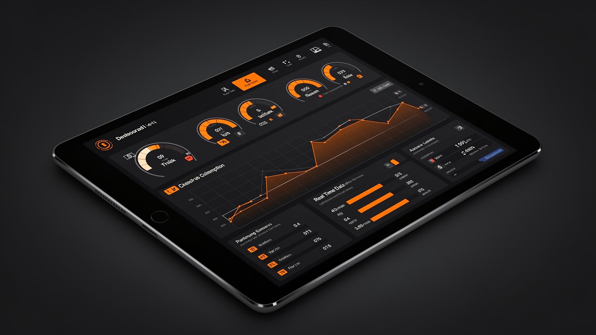 Dashboard de gestão de abastecimento